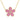 Lily Nily Pink Flower CZ Pendant