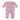 Baby Steps Pink Tossed Heart Footie