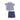 Angel Dear Navy Gingham Button Down Muslin Polo with French Terry Short
