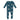 Kickee Pants Peacock with Illusion Blue Footie with 2-Way Zipper