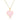 Lily Nily Pink & White Striped Heart Pendant