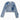 Hannah Banana Rhinestone Shadow Heart Denim Jacket