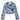 Hannah Banana Rhinestone Shadow Heart Denim Jacket