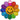 StickerBeans Rainbow Daisy Bag Tag