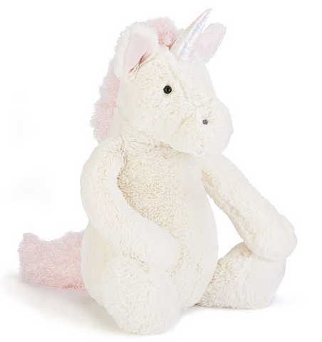 Bashful Unicorn Plushie — Small (7" Height) — Jellycat